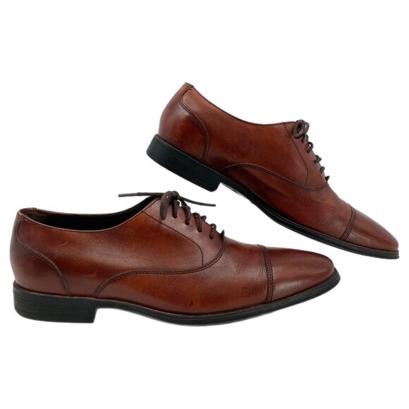 Cole Haan Brown Cap Toe Oxford Shoes | Size 8.5 - Picture 1 of 7